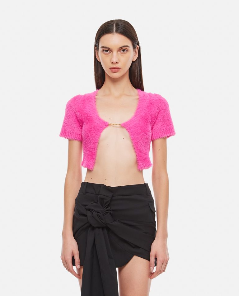 Jacquemus  ,  La Maille Neve Short Sleeves Top  ,  Rose 36