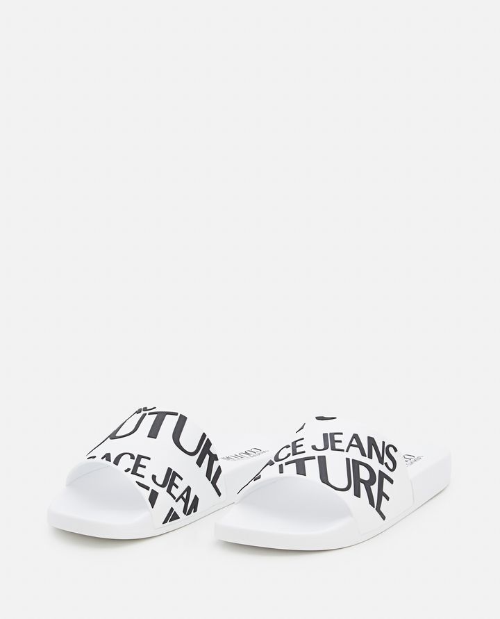 Versace Jeans Couture - POOL LOGOED RUBBER SLIDES_2