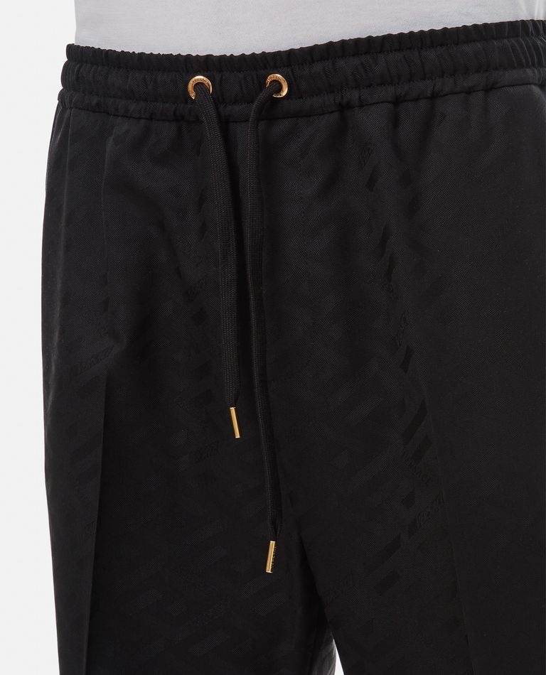 Versace  ,  Drawstring Casual Pants  ,  Black 50