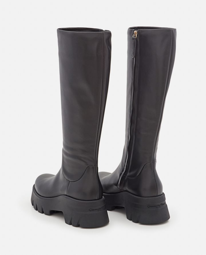 Gianvito Rossi - KNEE-HIGH LEATHER BOOTS_3