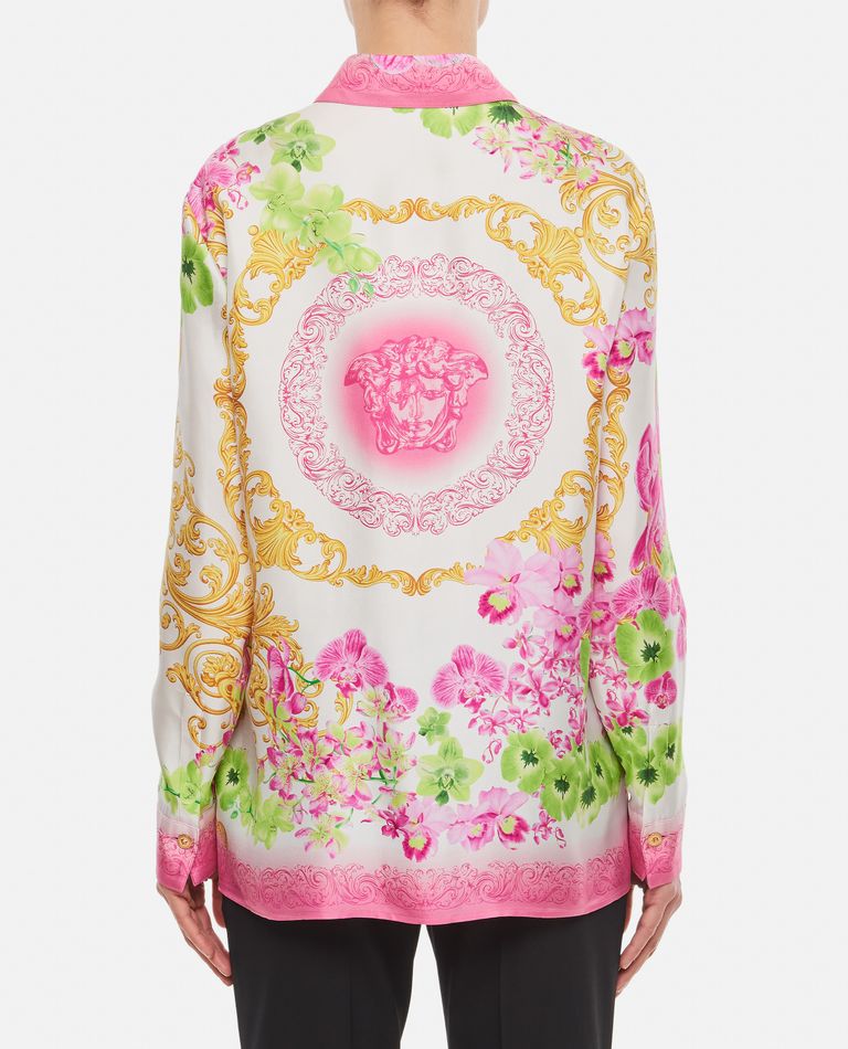 近年モデル【極美品】ヴィヴィアン バリアスフラワーズシャツ 刺繍ORB