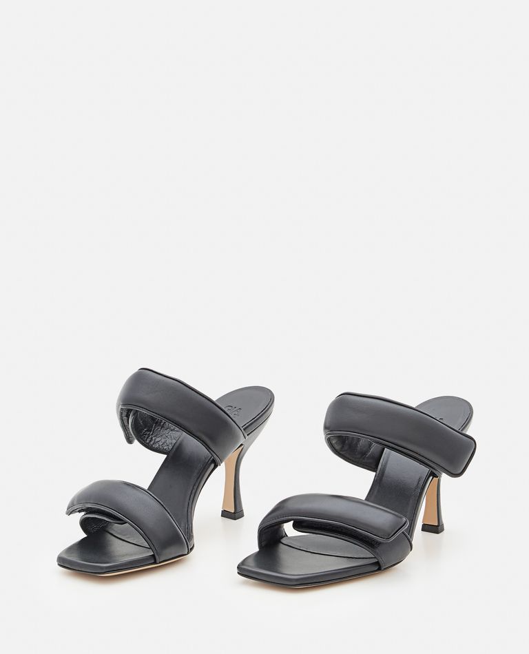 Shop Gia Borghini 80mm Perni 03 Leather Sandals In Black