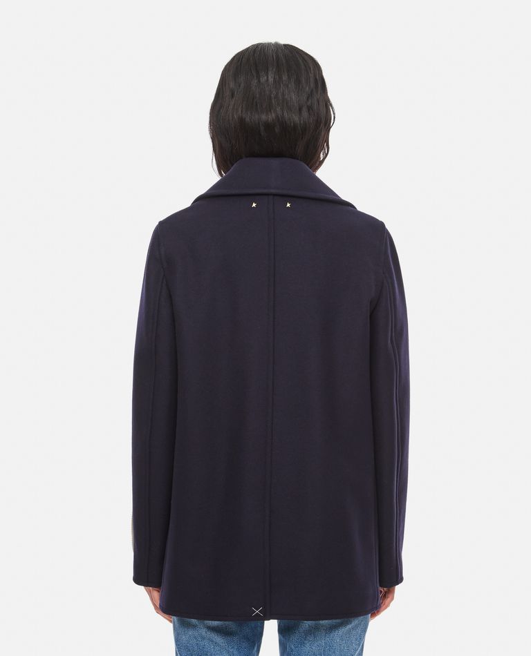 ジャケット Golden Goose Cappotto Doppiopetto In Misto Lana Blazer doppiopetto da uomo in lana shetland