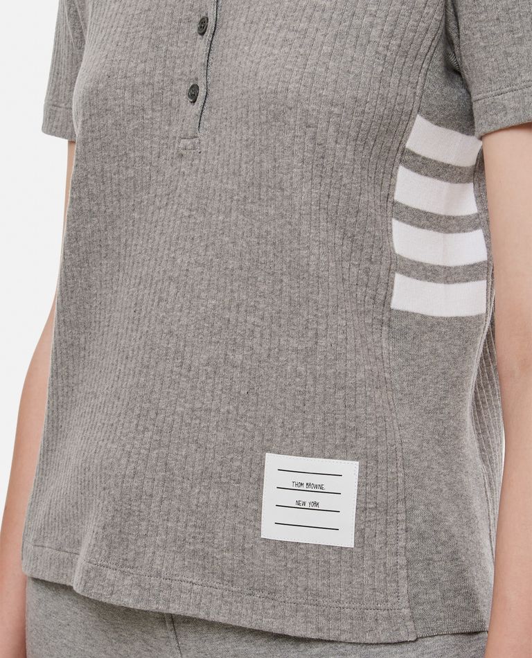 Thom Browne Wool Polo In Grey