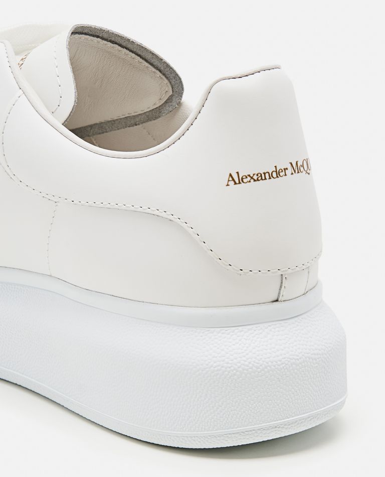 Alexander McQueen  ,  45mm Larry Leather Sneakers  ,  White 38,5
