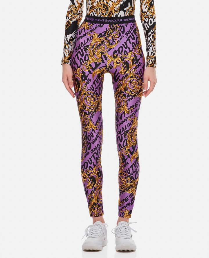 Versace Jeans Couture - LEGGINGS CON STAMPA IN LYCRA_1