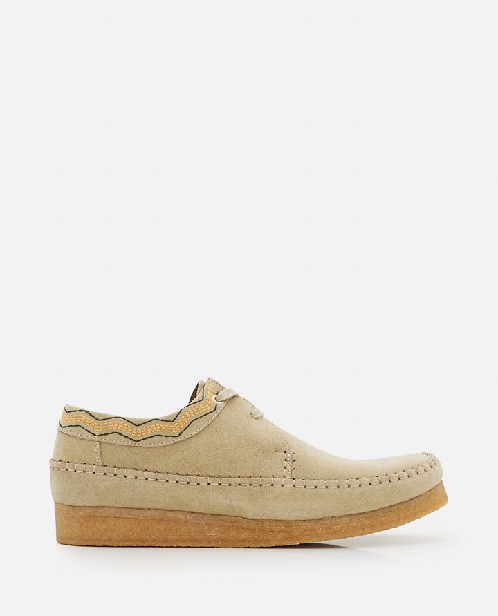 Clarks - "WEAVER" SUEDE LACE-UP SHOES_1