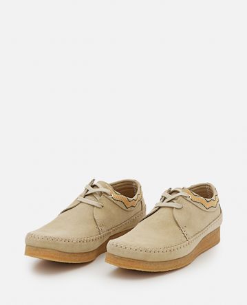 Clarks - "WEAVER" SUEDE LACE-UP SHOES