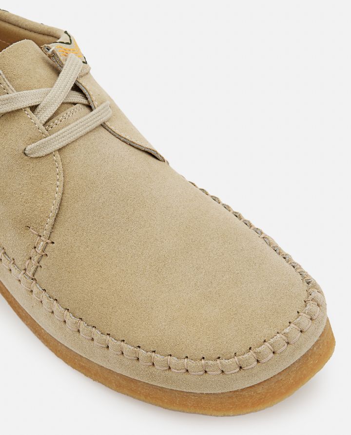 Clarks - "WEAVER" SUEDE LACE-UP SHOES_4