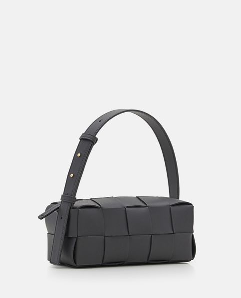 SMALL BRICK CASSETTE LEATHER SHOULDER BAG for Women - Bottega  