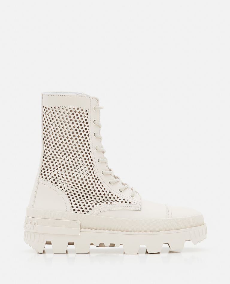 Moncler  ,  Carinne Leather Boots  ,  White 37