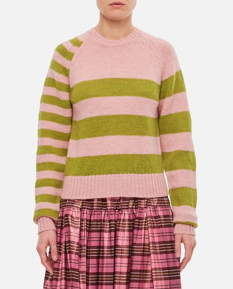 Shop Molly Goddard Ines Wool Sweater In Rose