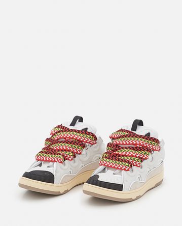 Lanvin - CURB SKATE' SNEAKERS IN LEATHER MESH