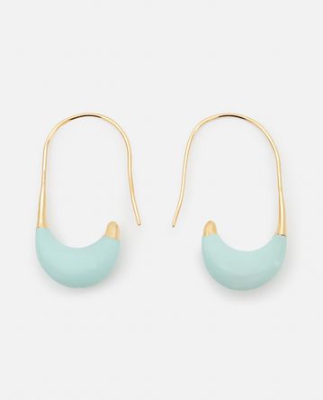 Colville - DIPPED HIEROGLYPHIC GOLD PLEATED EARRINGS