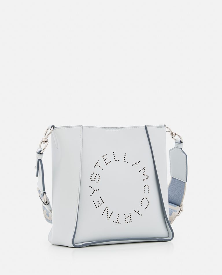 ショルダーバッグ・ポシェット STELLA MCCARTNEY Women Shoulder Bags 7B0076W91321220 Grey Women Birch white Logo Crossbody Bag | Stella McCartney US
