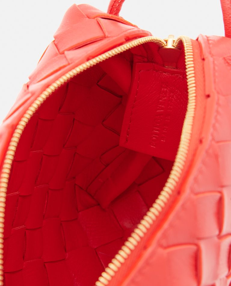 Bottega Veneta Loop Mini Intrecciato Leather Shoulder Bag In Pink