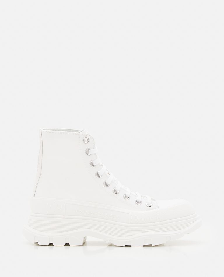 Alexander McQueen  ,  45mm Tread Slick Lace-up Sneakers  ,  White 39