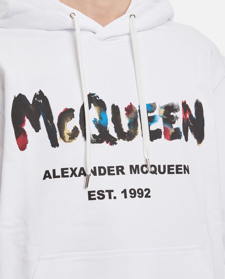 Alexander McQueen - FELPA HOODIE WATERCOLOR_4