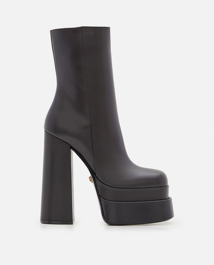 Versace - LEATHER ANKLE BOOTS_1