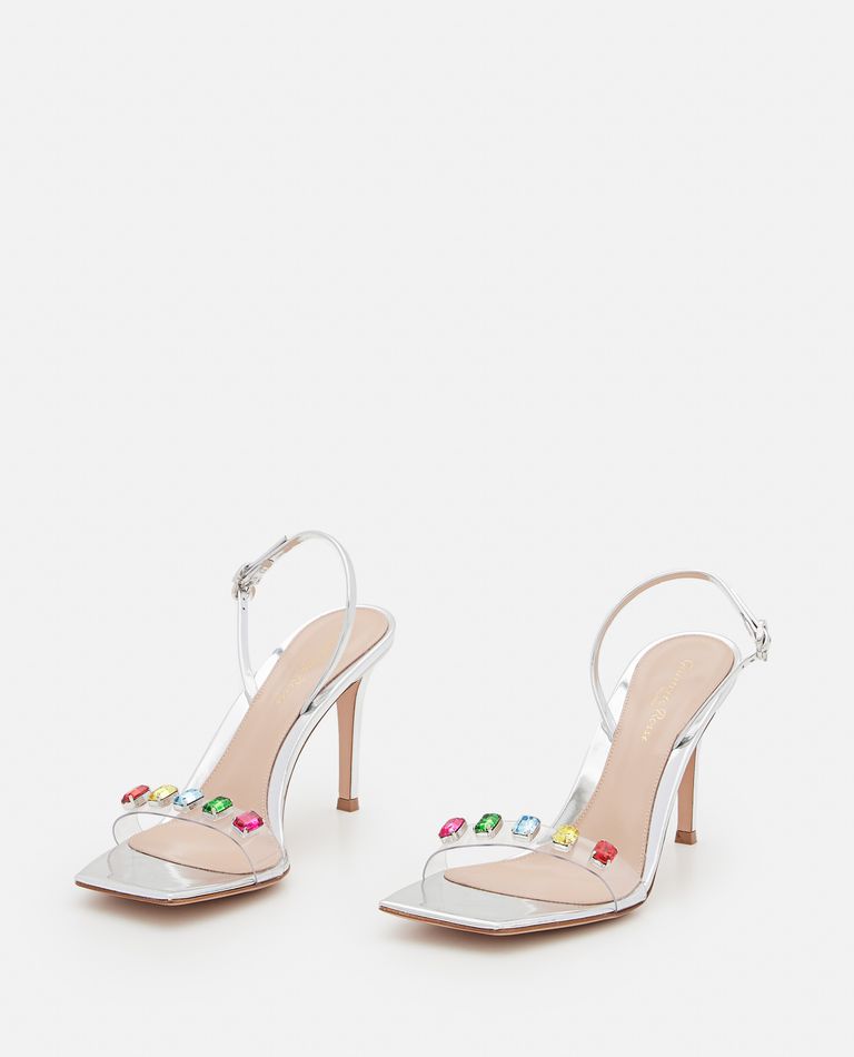 Shop Gianvito Rossi 85mm Plexi Stiletto Heel Sandals In Transparent