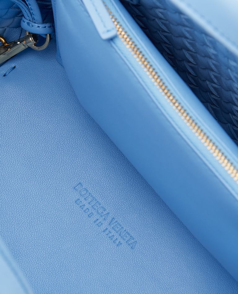 Bottega Veneta  ,  Mini Cabat Leather Tote Bag  ,  Sky Blue TU