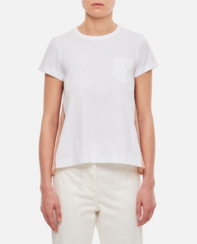 ERIC HAZE COTTON POCKET T-SHIRT for Women - Sacai sale | Biffi