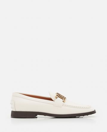 Tod's - PIERCED CHAIN LEATHER LOAFERS