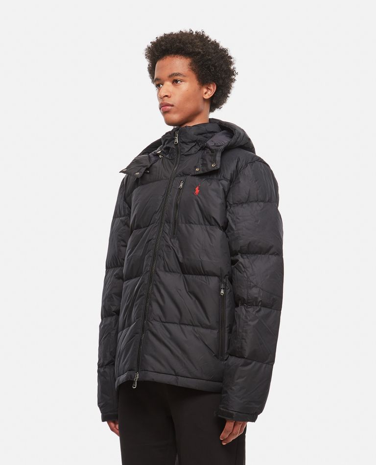 Black puffer clearance jacket ralph lauren