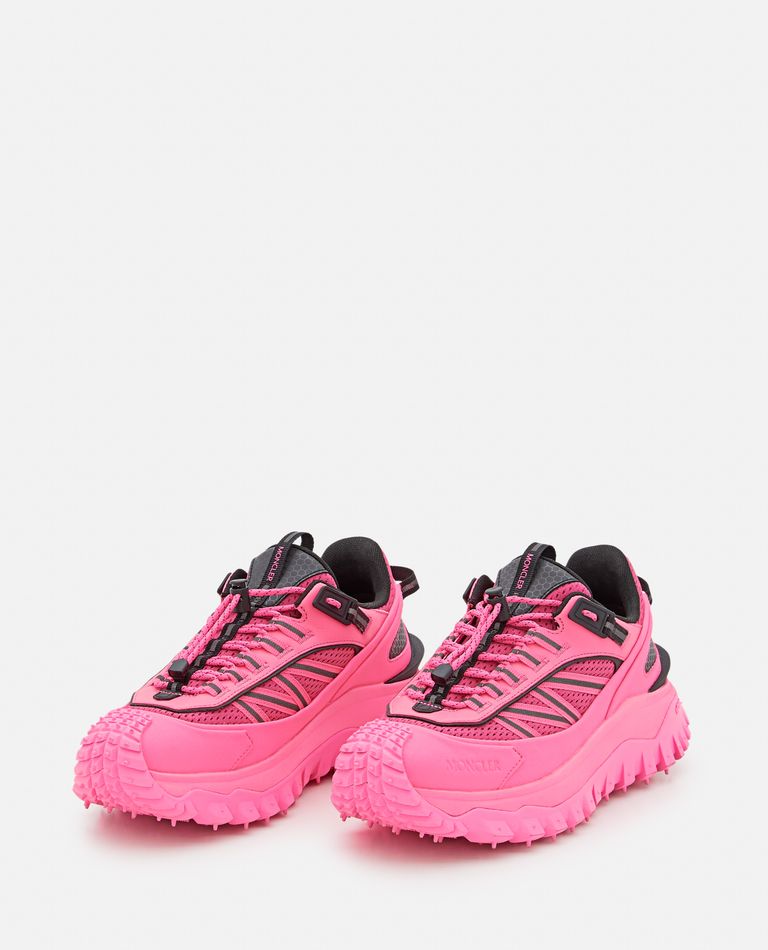 Shop Moncler Trailgrip Sneakers In Rose