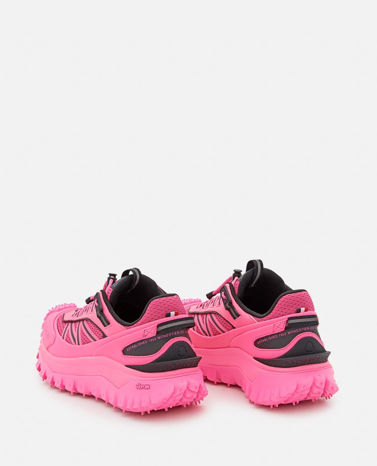 Shop Moncler Trailgrip Sneakers In Rose