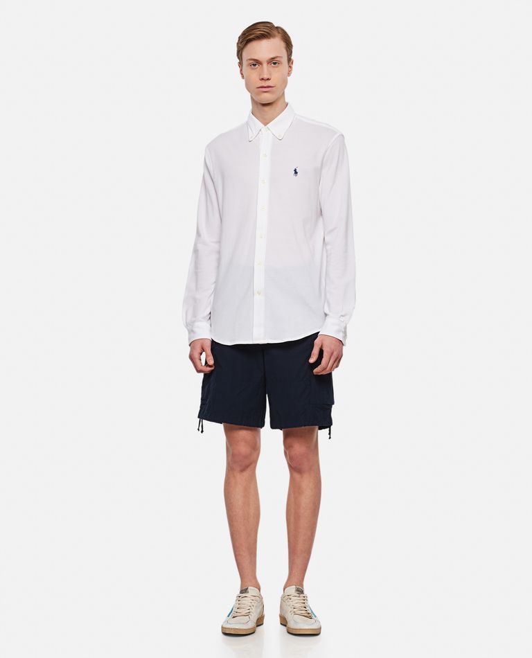 Polo Ralph Lauren  ,  Long Sleeve-knit Shirt  ,  White S