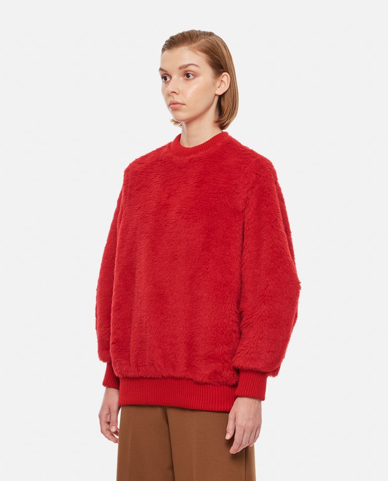 Max Mara Carmine Teddy Sweater In Red