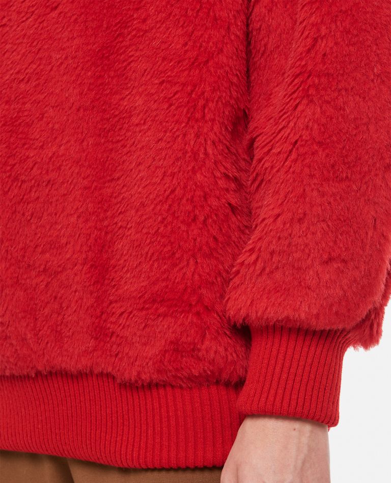 Shop Max Mara Carmine Teddy Sweater In Red