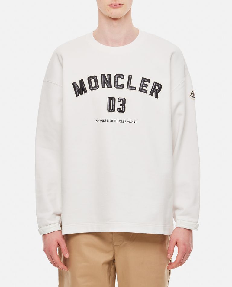 Moncler  ,  Cotton Sweatshirt  ,  White S