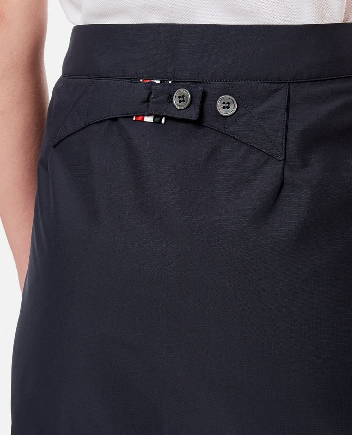 Thom Browne - SYNTHETIC A-LINE MINI SKIRT_4