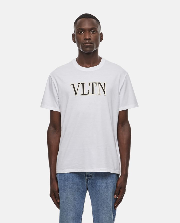 Valentino - T-SHIRT GIROCOLLO IN COTONE_1