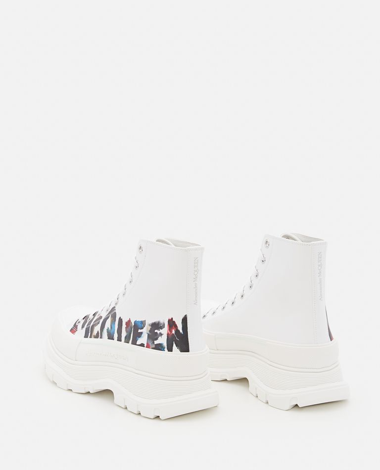 Shop Alexander Mcqueen 'tread Slick' Sneakers In White