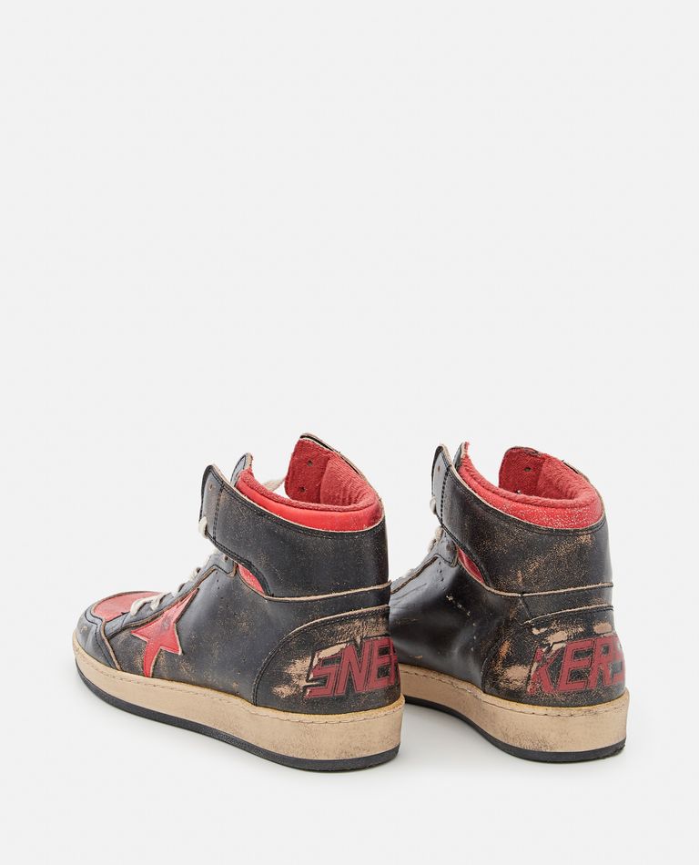 Golden Goose Sky Star Sneakers Shiny Upper And Spur Laminated Vintage