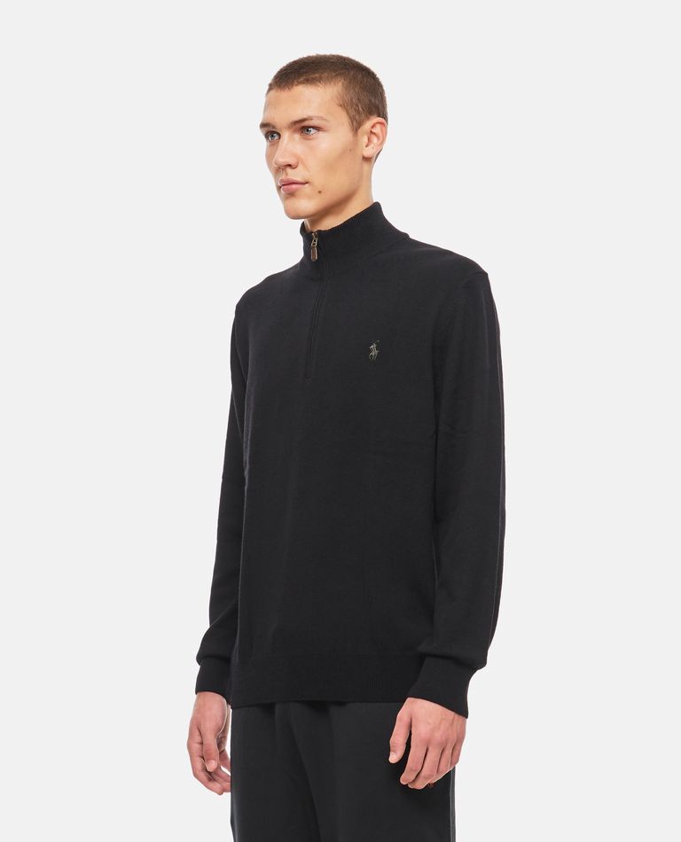 Polo Ralph Lauren Sweater With Zip In Black
