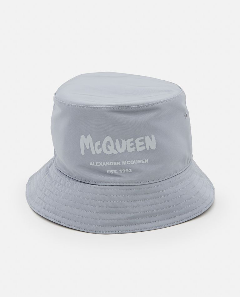 Alexander McQueen  ,  Cappello Tonal Graffiti  ,  Azzurro M