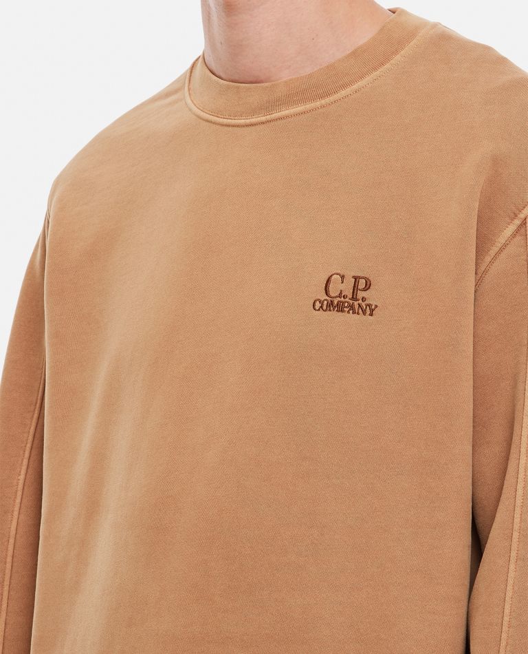 C.P. Company  ,  Crewneck Stonewashed Sweatshirt  ,  Brown L