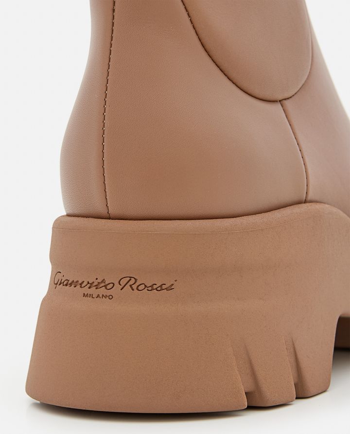 Gianvito Rossi - PLATFORM LEATHER ANKLE BOOTS_4