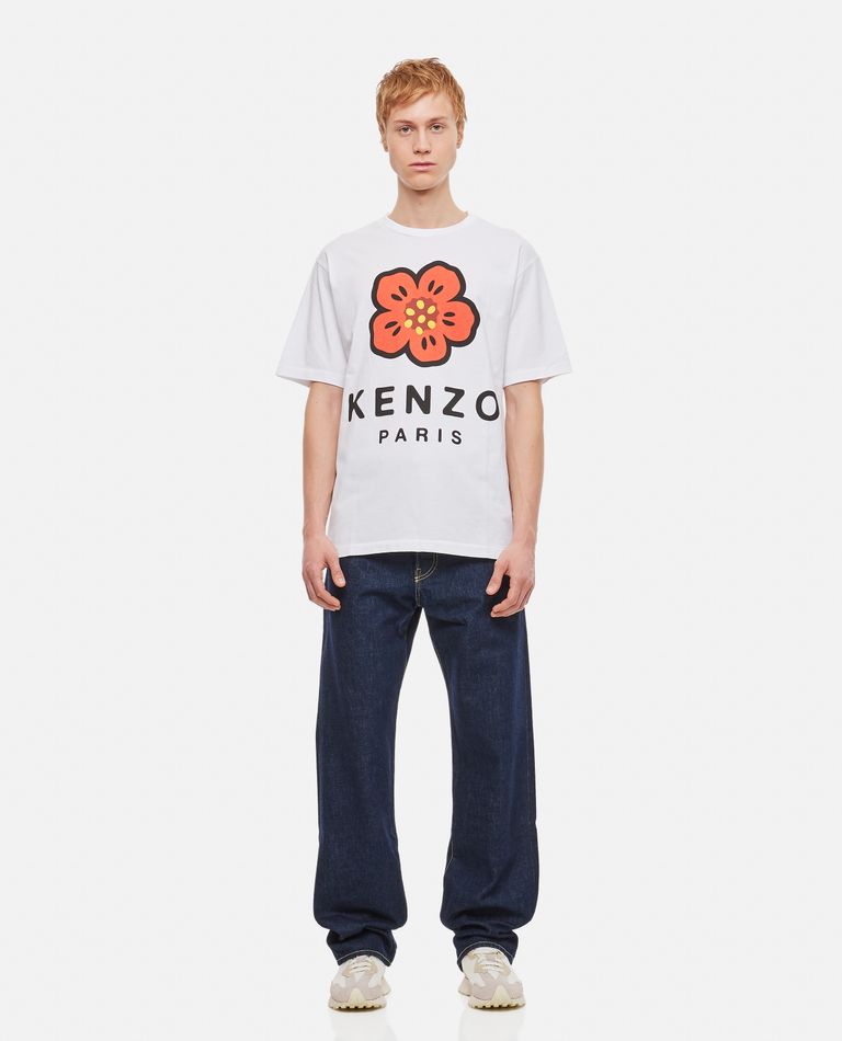 Kenzo Suisen Relaxed Fit Jeans Ink Male In Grey | ModeSens