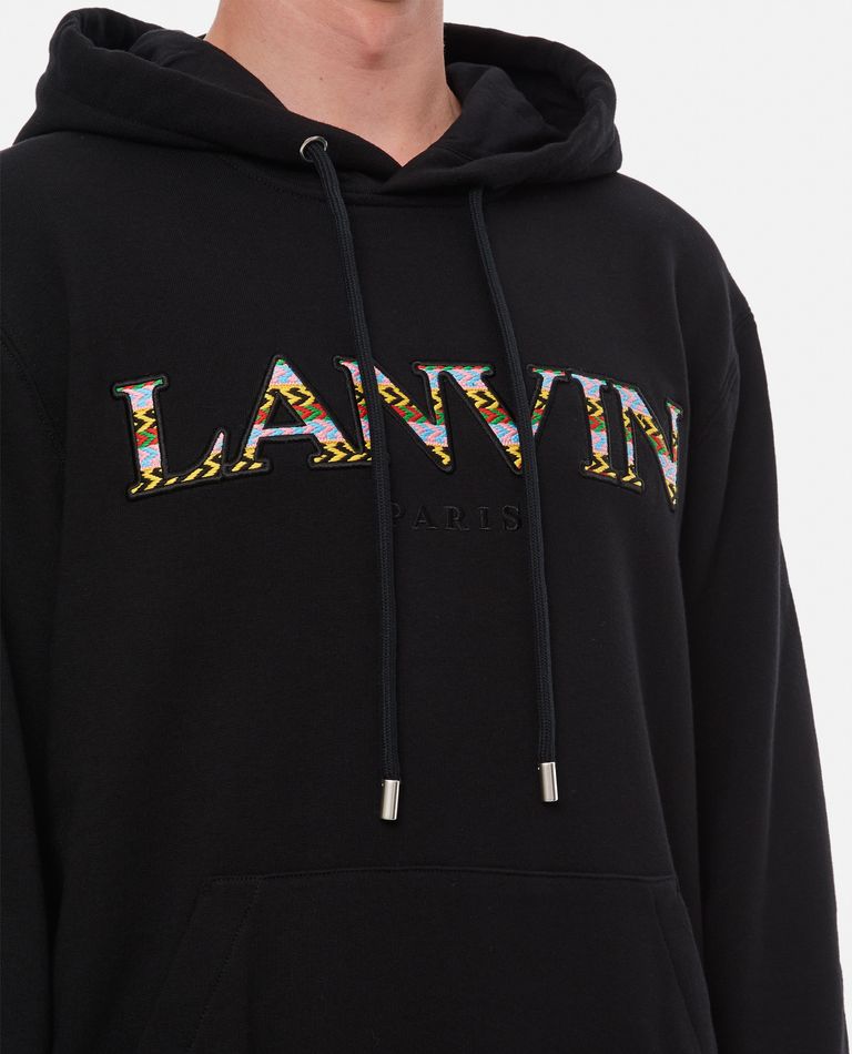Lanvin  ,  Cotton Hoodie Sweatshirt  ,  Black S