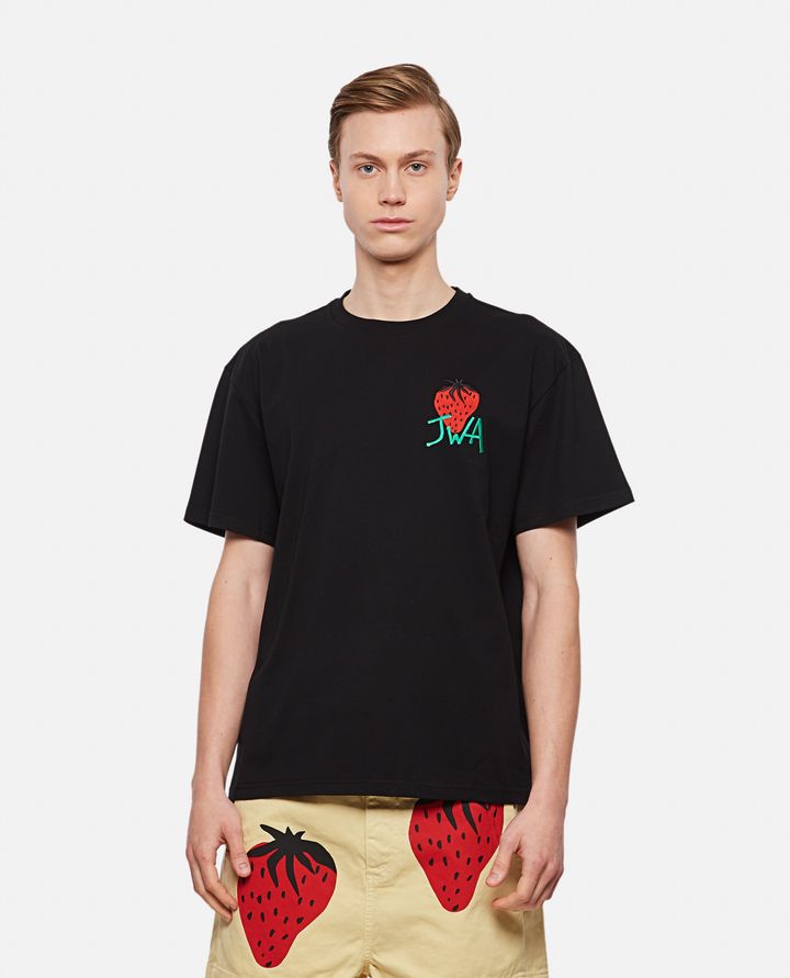 JW Anderson - EMBROIDERED STRAWBERRY JWA T-SHIRT_1