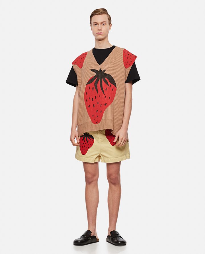 JW Anderson - EMBROIDERED STRAWBERRY JWA T-SHIRT_2
