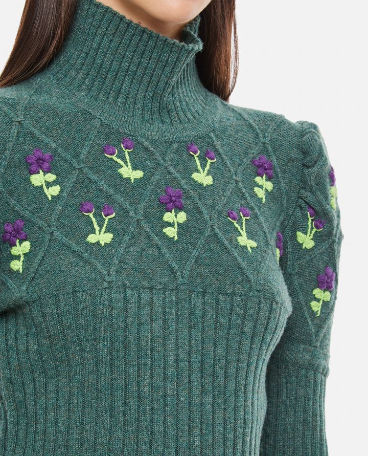 Cormio - TURTLENECK "OMA" SWEATER WITH HAND EMBRODERIES_4