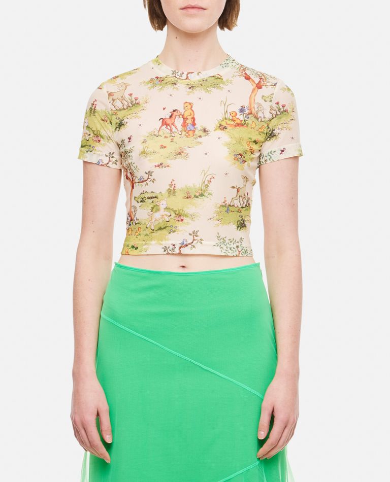 PRINTED MESH T-SHIRT for Women - Molly Goddard sale | Biffi