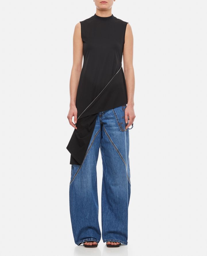 JW Anderson - ZIP DETAIL COTTON SLEEVELESS TOP_1