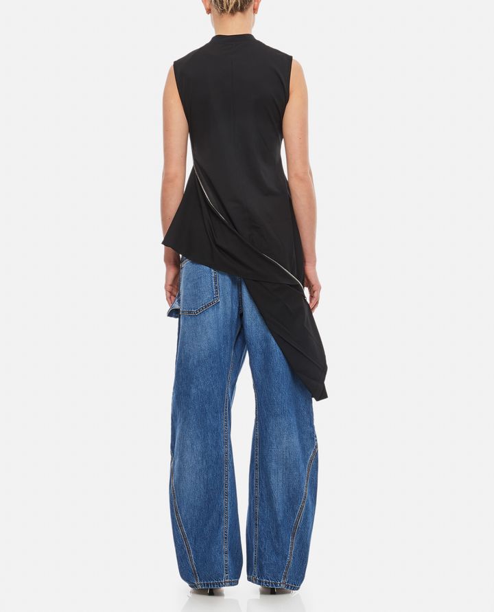 JW Anderson - ZIP DETAIL COTTON SLEEVELESS TOP_3